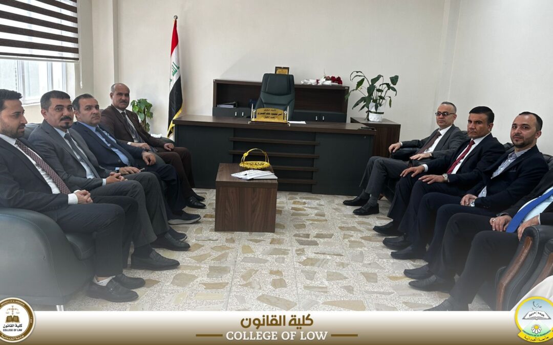 وسط حفاوة جامعية وطلابية.. الأستاذ الدكتور أنس محمود خلف الجبوري يتلقى التهاني بمناسبة تسنمه عمادة كلية القانون.