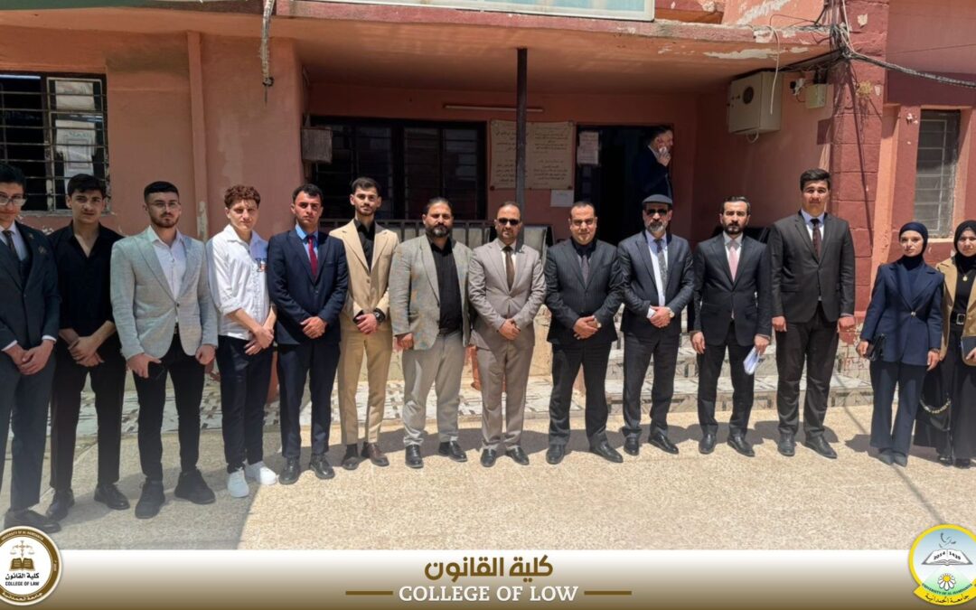 كلية القانون تنظم زيارة ميدانية لطلبتها إلى مديرية التنفيذ ودائرة كاتب العدل لربط المناهج بالواقع العملي.